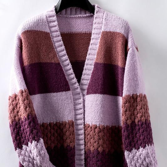 Rosgrove | Women - Oversized Knit Cardigan - Cosy Style