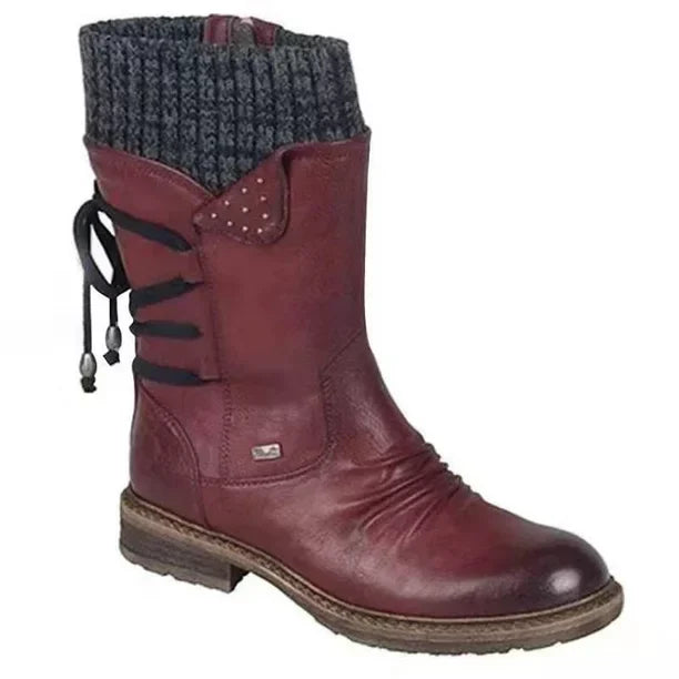 Rosgrove | Women - Suede Look Ankle Boots - Flat Sole