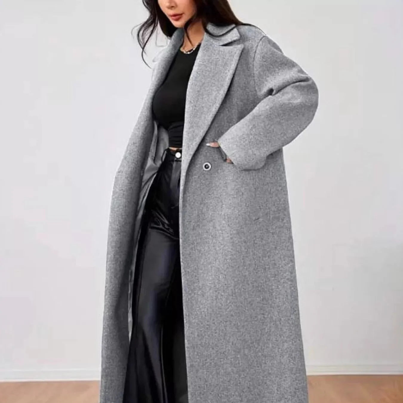 Rosgrove | Women – Oversized Long Coat – Warm Lined