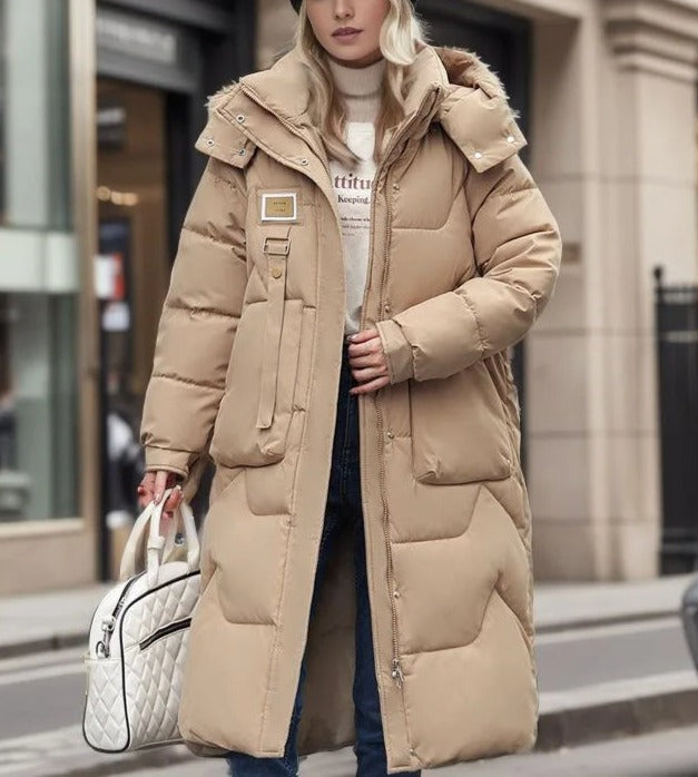 Rosgrove | Women - Maxi Long Padded Coat- Hood Style