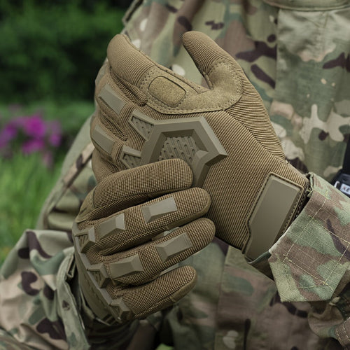 1 Pair Thickened Windproof Touchscreen Survival Gloves