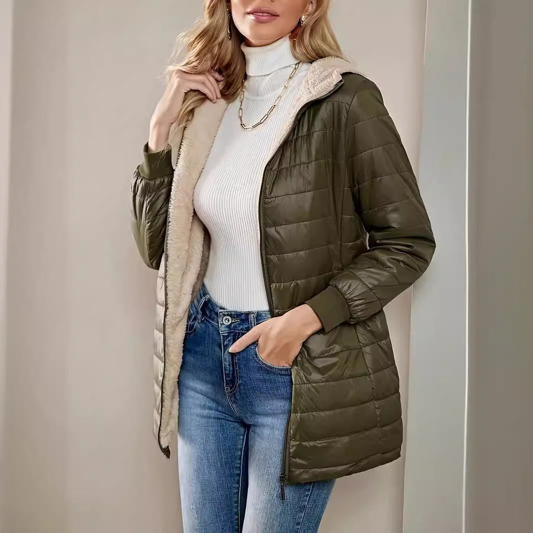 Rosgrove | Women - Quilted Longline Jacket – Relaxed Fit