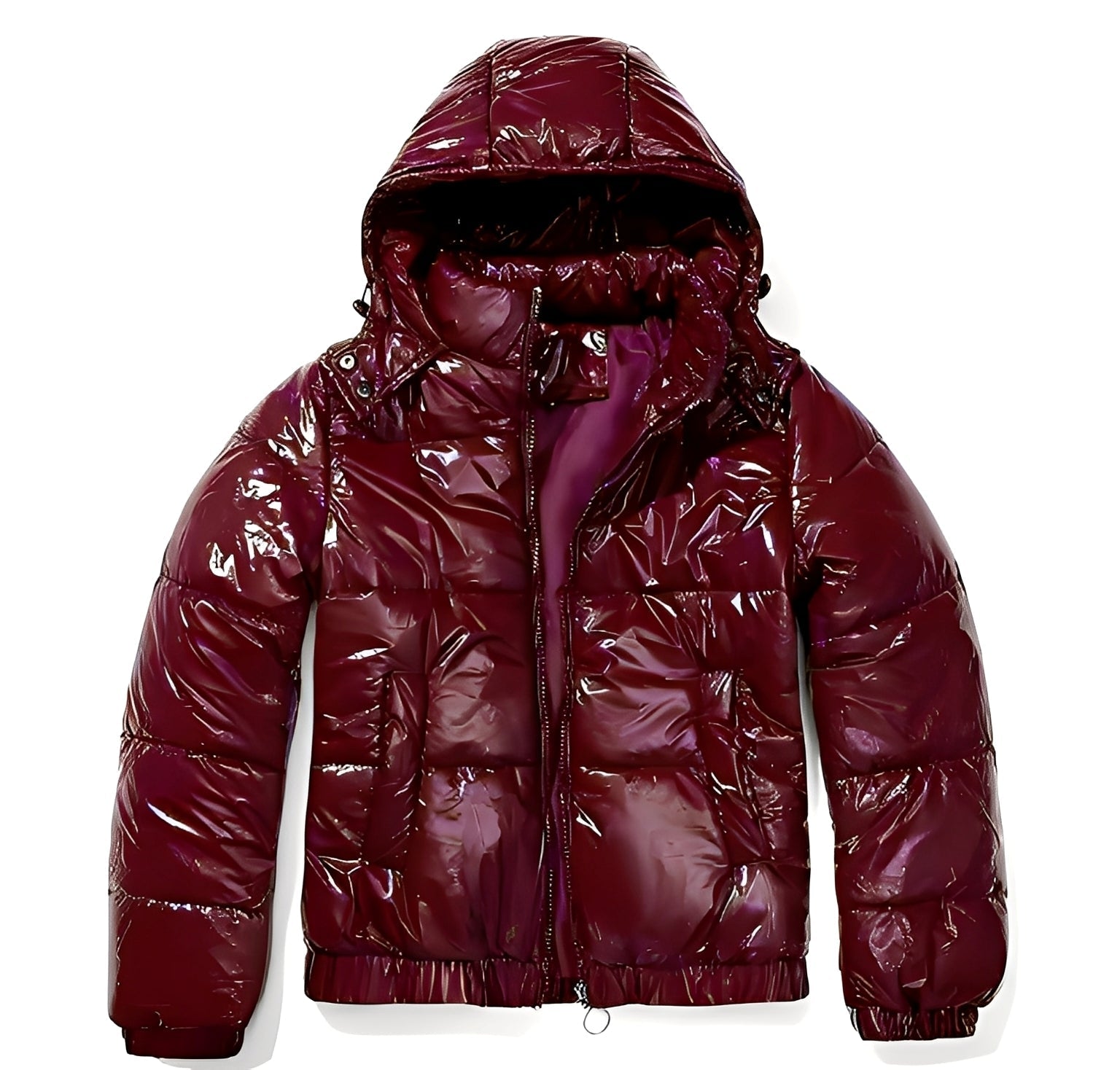 Rosgrove | Women - Hooded Jacket - Stylish Shiny Design