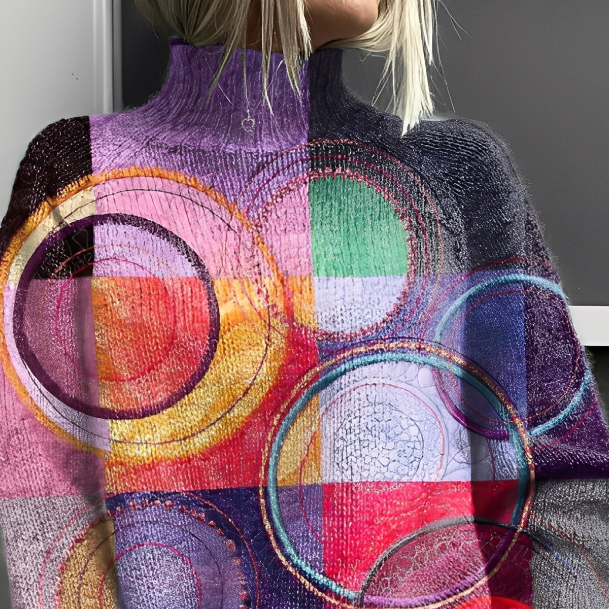 Rosgrove | Women - Turtleneck Jumper - Stylish Colourful Knit