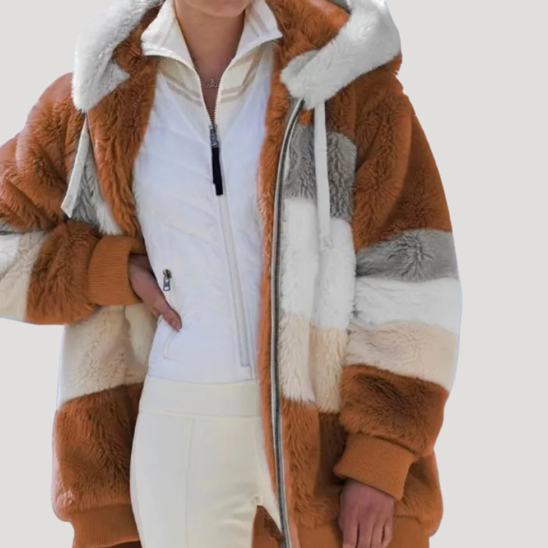 Rosgrove | Women - Fluffy Faux Fur Winter Jacket - Cosy Style