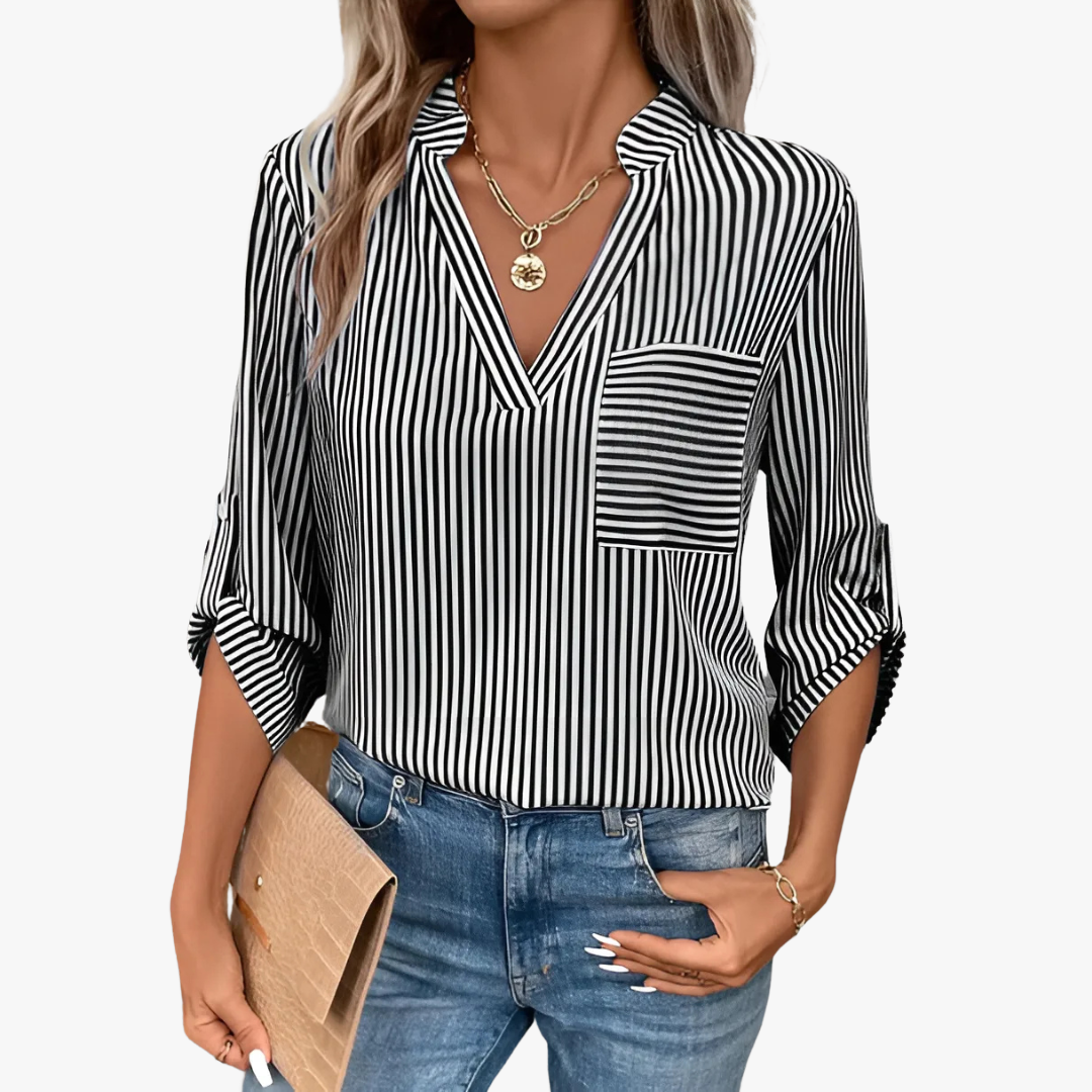 Rosgrove | Women - Blouse - Striped - Stylish & Comfy