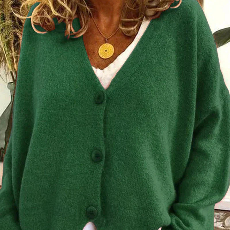 Rosgrove | Women - V-Neck Cardigan - Button Front