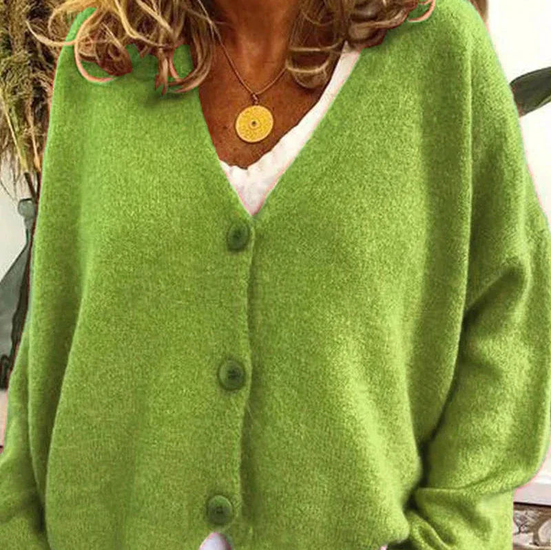 Rosgrove | Women - V-Neck Cardigan - Button Front