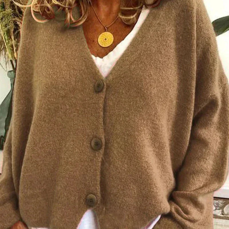 Rosgrove | Women - V-Neck Cardigan - Button Front
