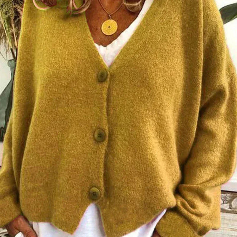 Rosgrove | Women - V-Neck Cardigan - Button Front