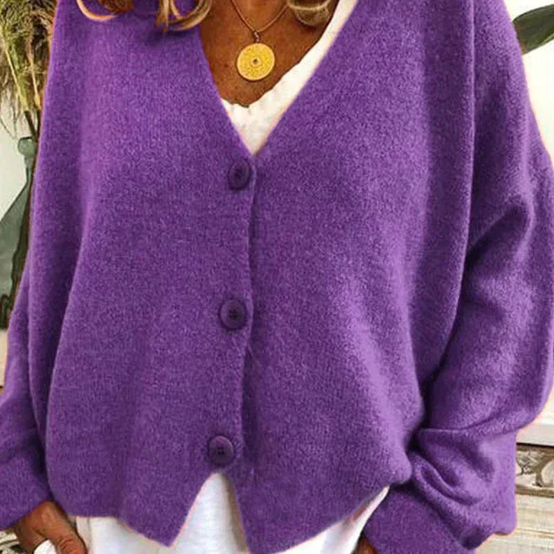 Rosgrove | Women - V-Neck Cardigan - Button Front