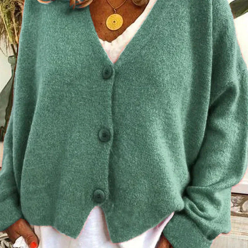 Rosgrove | Women - V-Neck Cardigan - Button Front