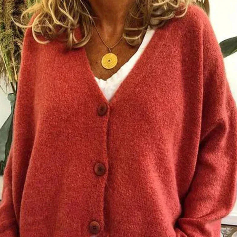 Rosgrove | Women - V-Neck Cardigan - Button Front