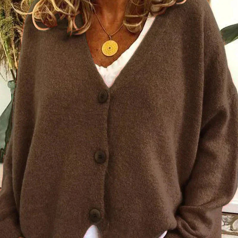 Rosgrove | Women - V-Neck Cardigan - Button Front