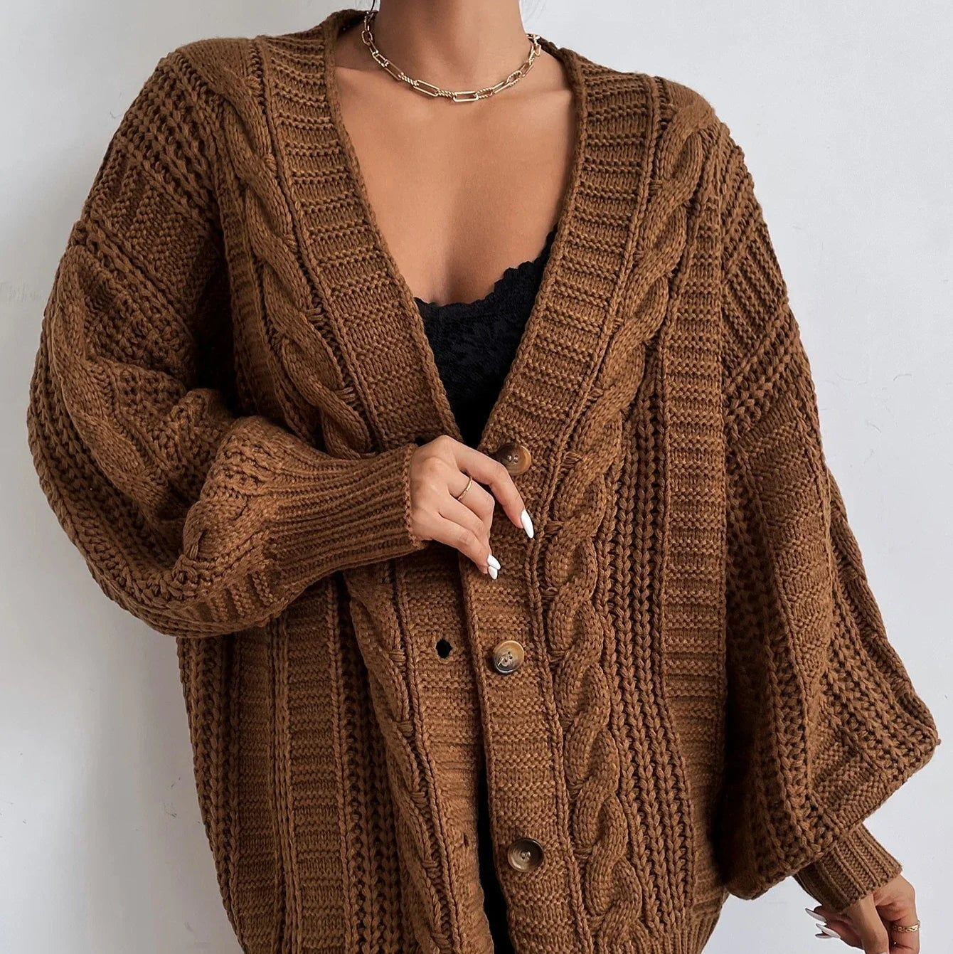 Rosgrove | Women - Wide Cable Knit Cardigan