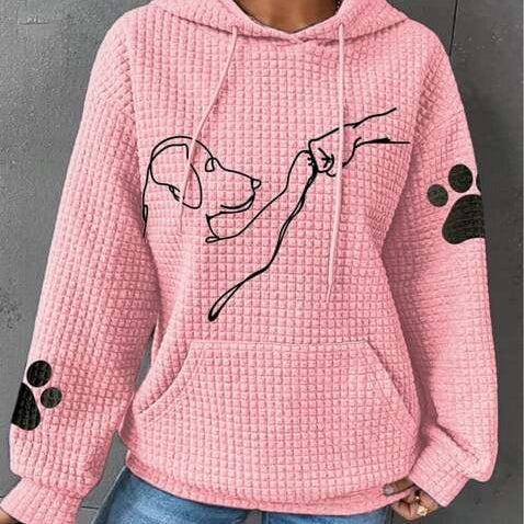 Rosgrove | Women - Cozy Hoodie - Cute Dog Print