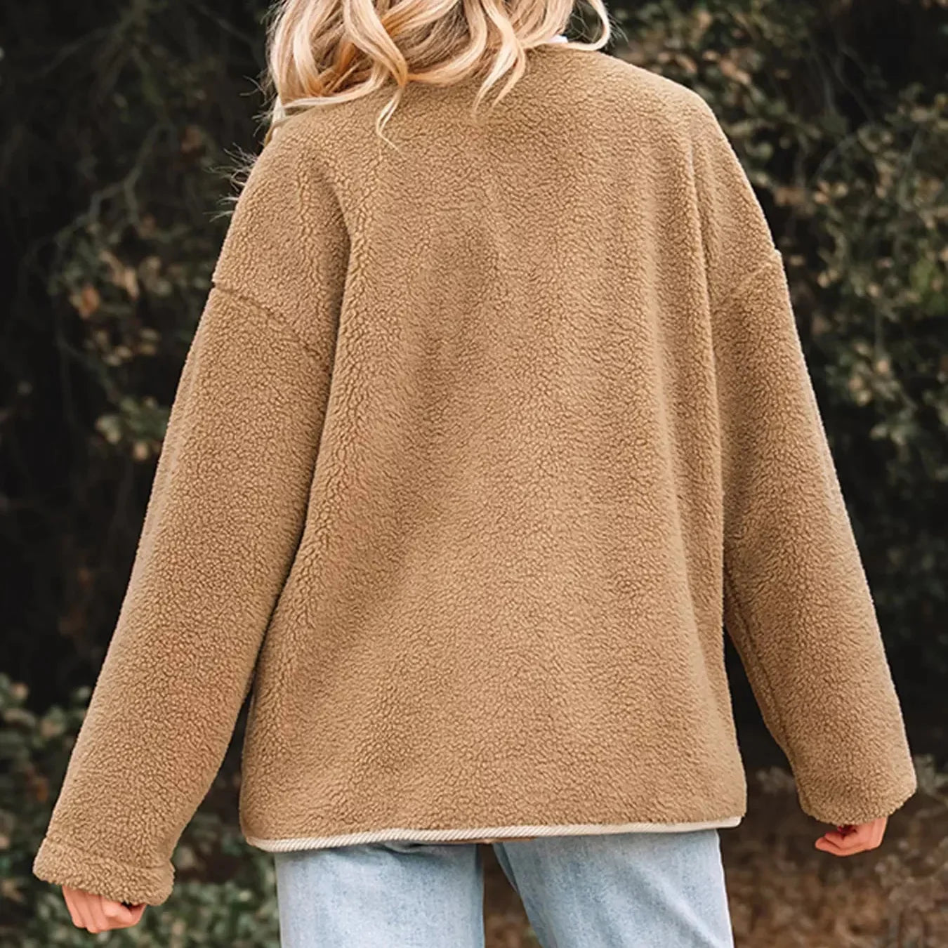 Rosgrove | Women - Sherpa Teddy Jacket - Button Front Style