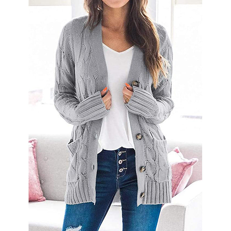 Rosgrove | Women - Cable Knit Cardigan - Pockets
