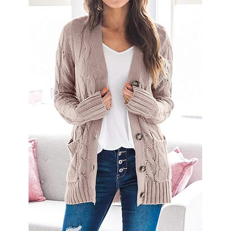 Rosgrove | Women - Cable Knit Cardigan - Pockets