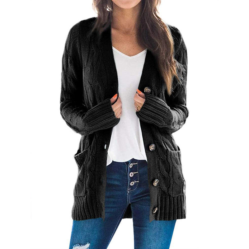 Rosgrove | Women - Cable Knit Cardigan - Pockets