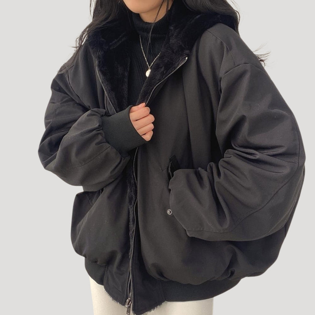Rosgrove | Women - Sherpa Fleece Teddy Coat Jacket - Winter Style