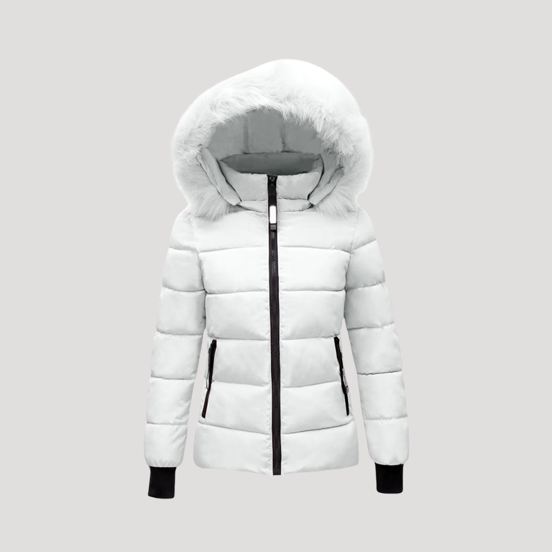 Rosgrove | Women - Puffer Jacket - Fur Hooded & Padded Coat