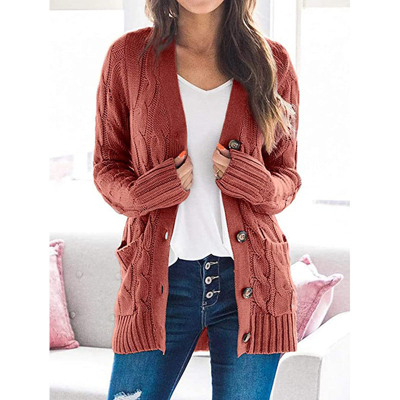 Rosgrove | Women - Cable Knit Cardigan - Pockets