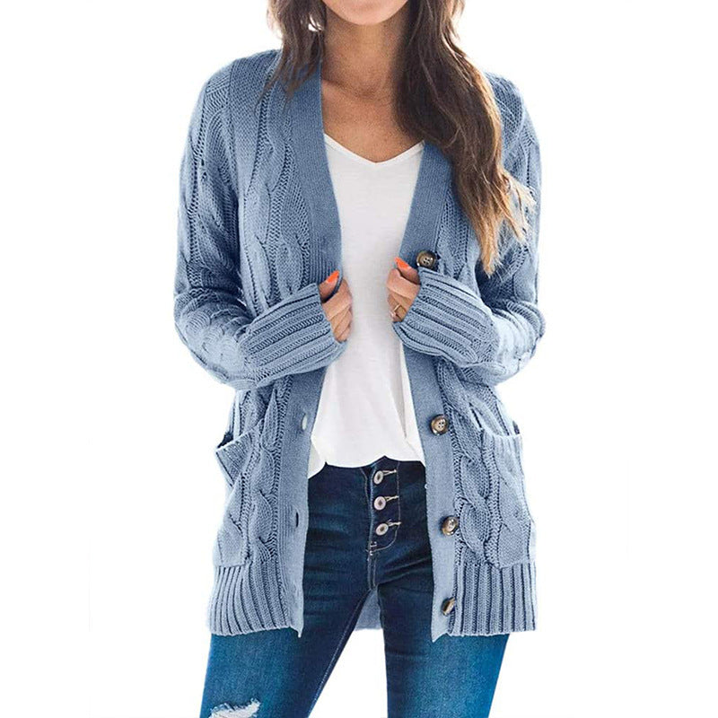 Rosgrove | Women - Cable Knit Cardigan - Pockets