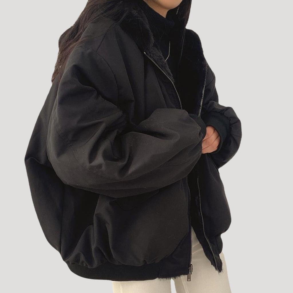 Rosgrove | Women - Sherpa Fleece Teddy Coat Jacket - Winter Style