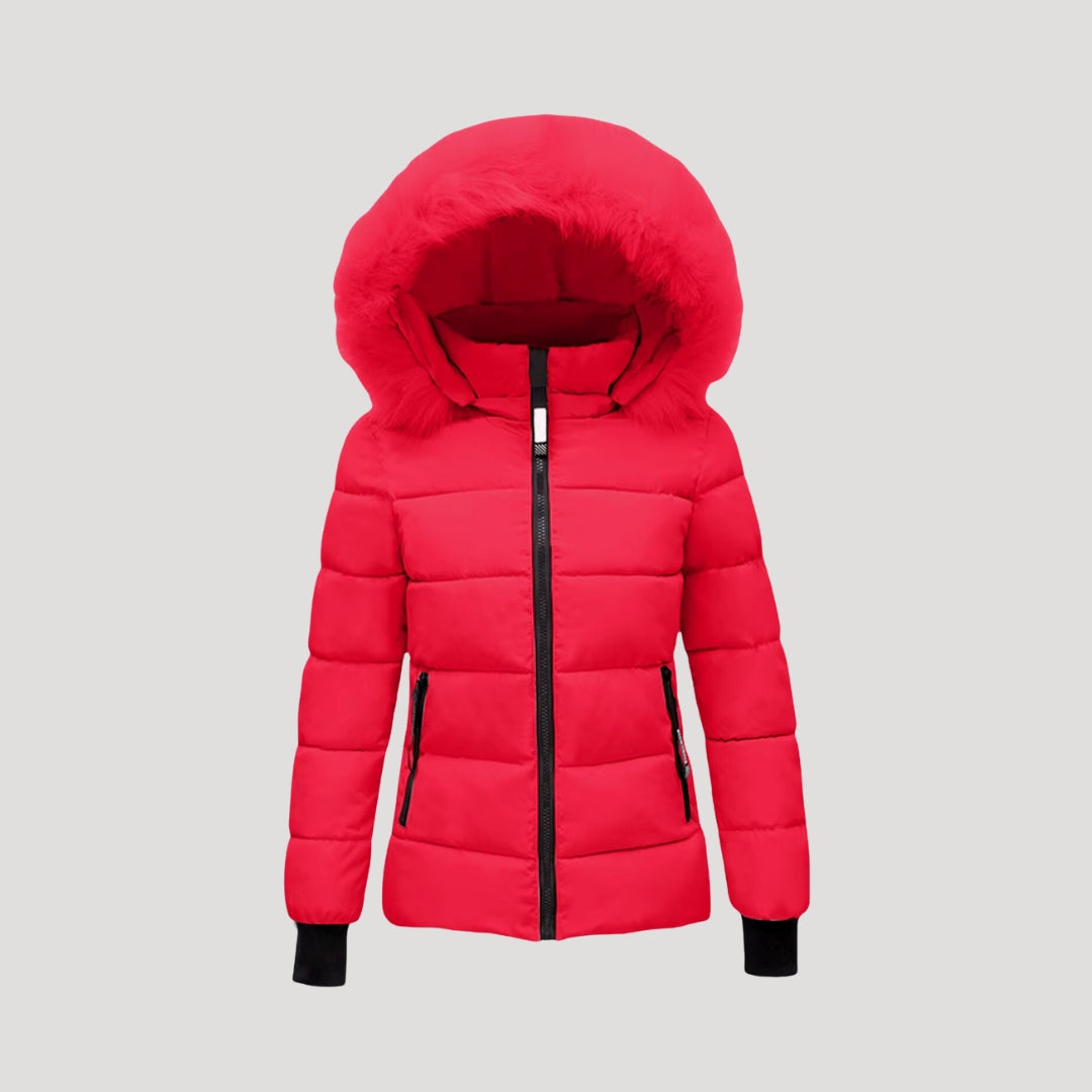 Rosgrove | Women - Puffer Jacket - Fur Hooded & Padded Coat