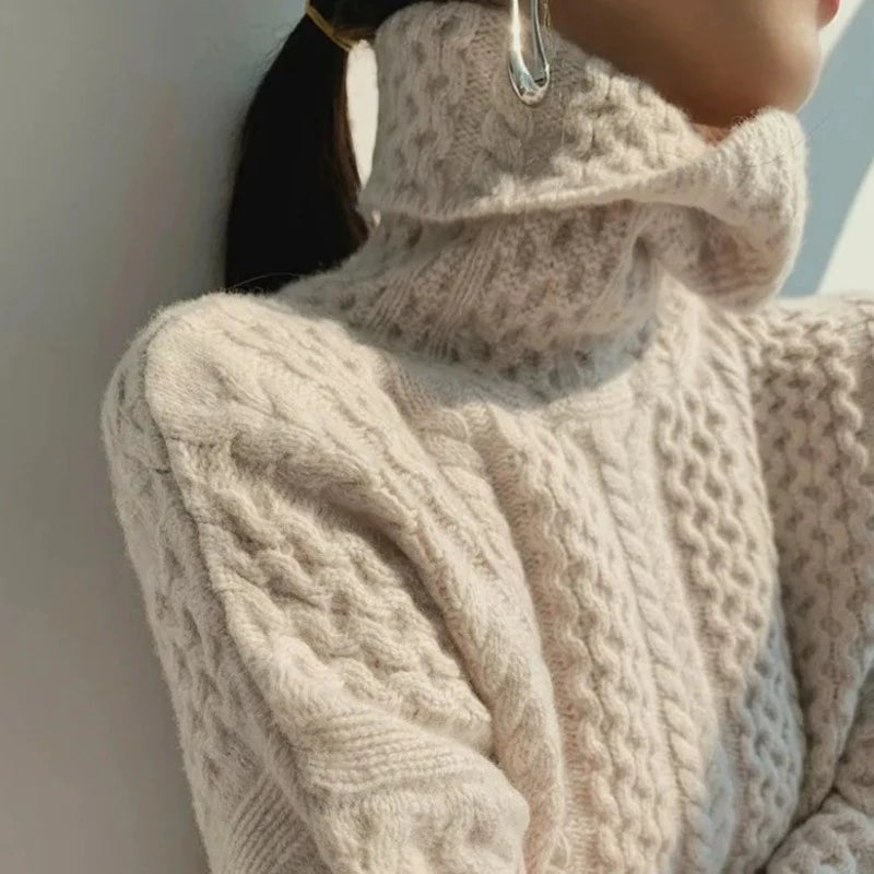 Rosgrove | Women - Cosy Turtleneck Jumper - Soft Knit Style