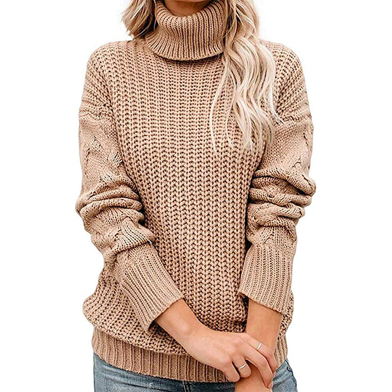 Rosgrove | Women - Chunky Knit Turtleneck Jumper - Cosy Style