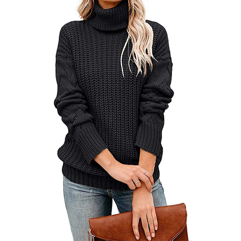 Rosgrove | Women - Chunky Knit Turtleneck Jumper - Cosy Style