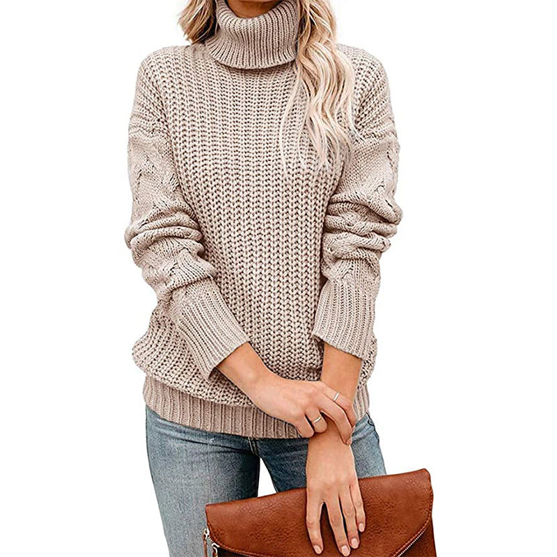 Rosgrove | Women - Chunky Knit Turtleneck Jumper - Cosy Style