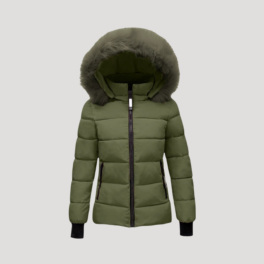 Rosgrove | Women - Puffer Jacket - Fur Hooded & Padded Coat
