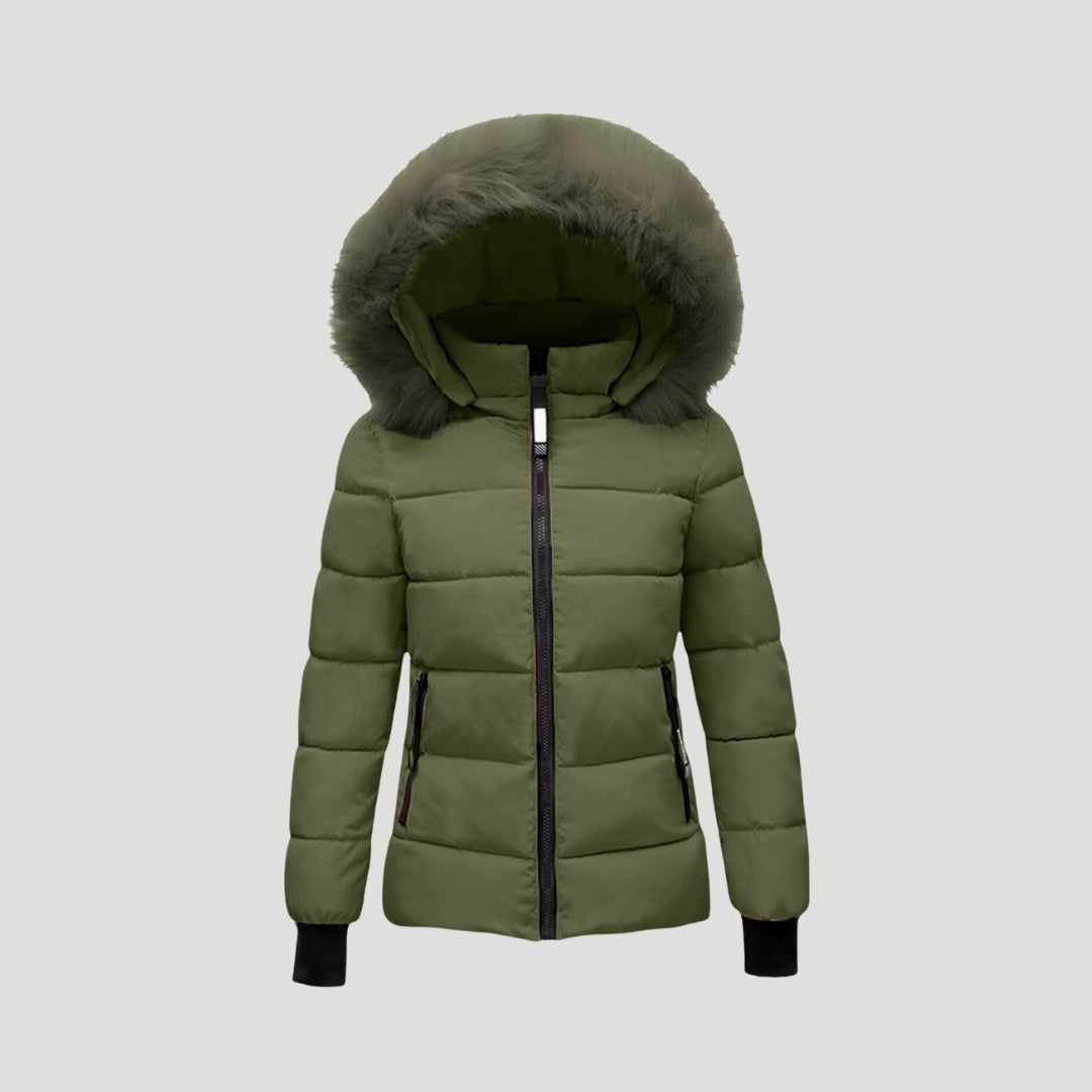 Rosgrove | Women - Puffer Jacket - Fur Hooded & Padded Coat