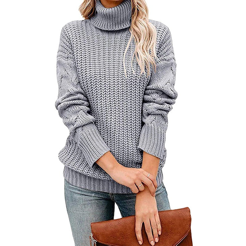 Rosgrove | Women - Chunky Knit Turtleneck Jumper - Cosy Style