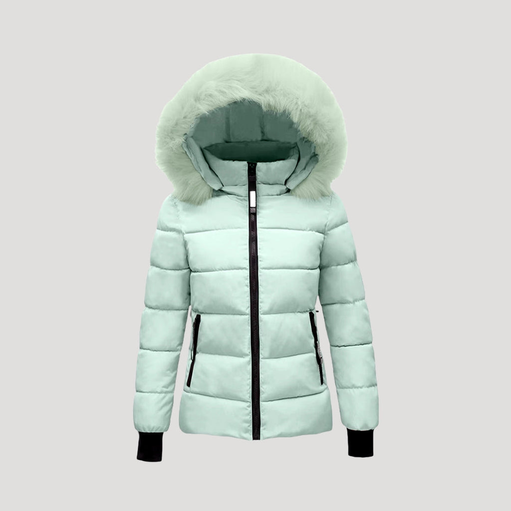 Rosgrove | Women - Puffer Jacket - Fur Hooded & Padded Coat