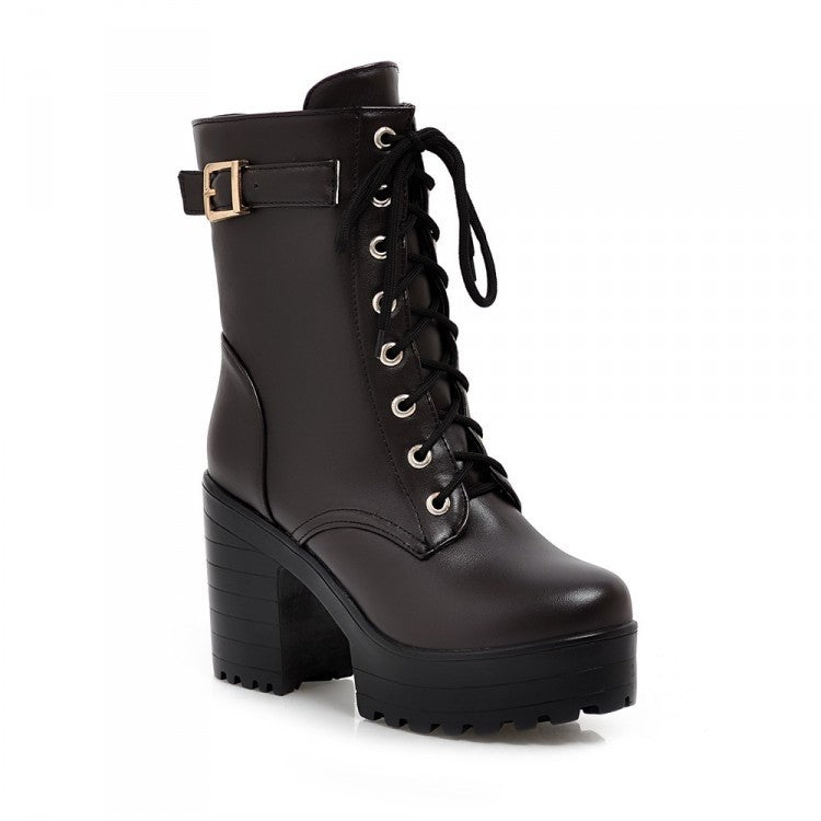 Rosgrove | Women - Boots - Lace Up with Buckle