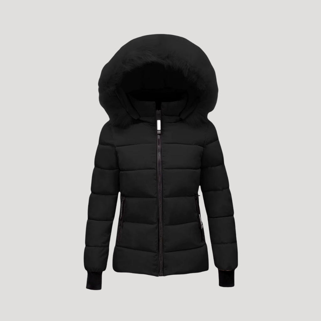 Rosgrove | Women - Puffer Jacket - Fur Hooded & Padded Coat