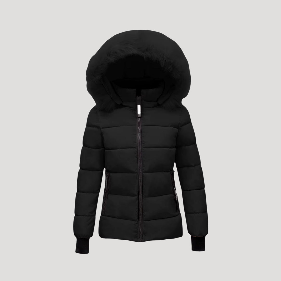 Rosgrove | Women - Puffer Jacket - Fur Hooded & Padded Coat