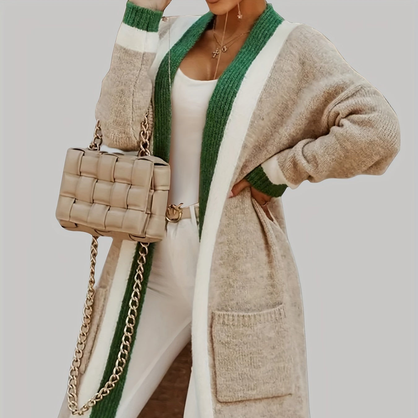 Rosgrove | Women - Long Cardigan - Vintage Knit Style