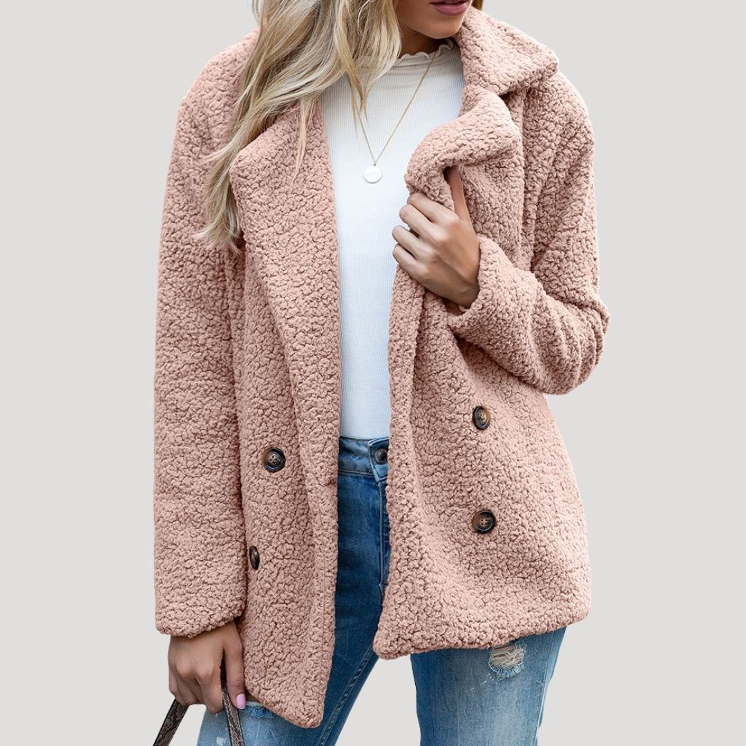 Rosgrove | Women - Double Breasted Fleece Jacket - Winter Style