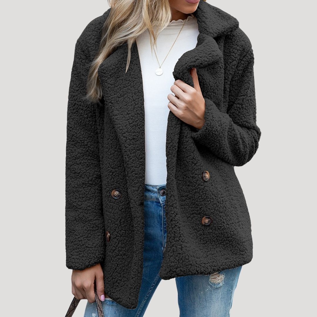 Rosgrove | Women - Double Breasted Fleece Jacket - Winter Style