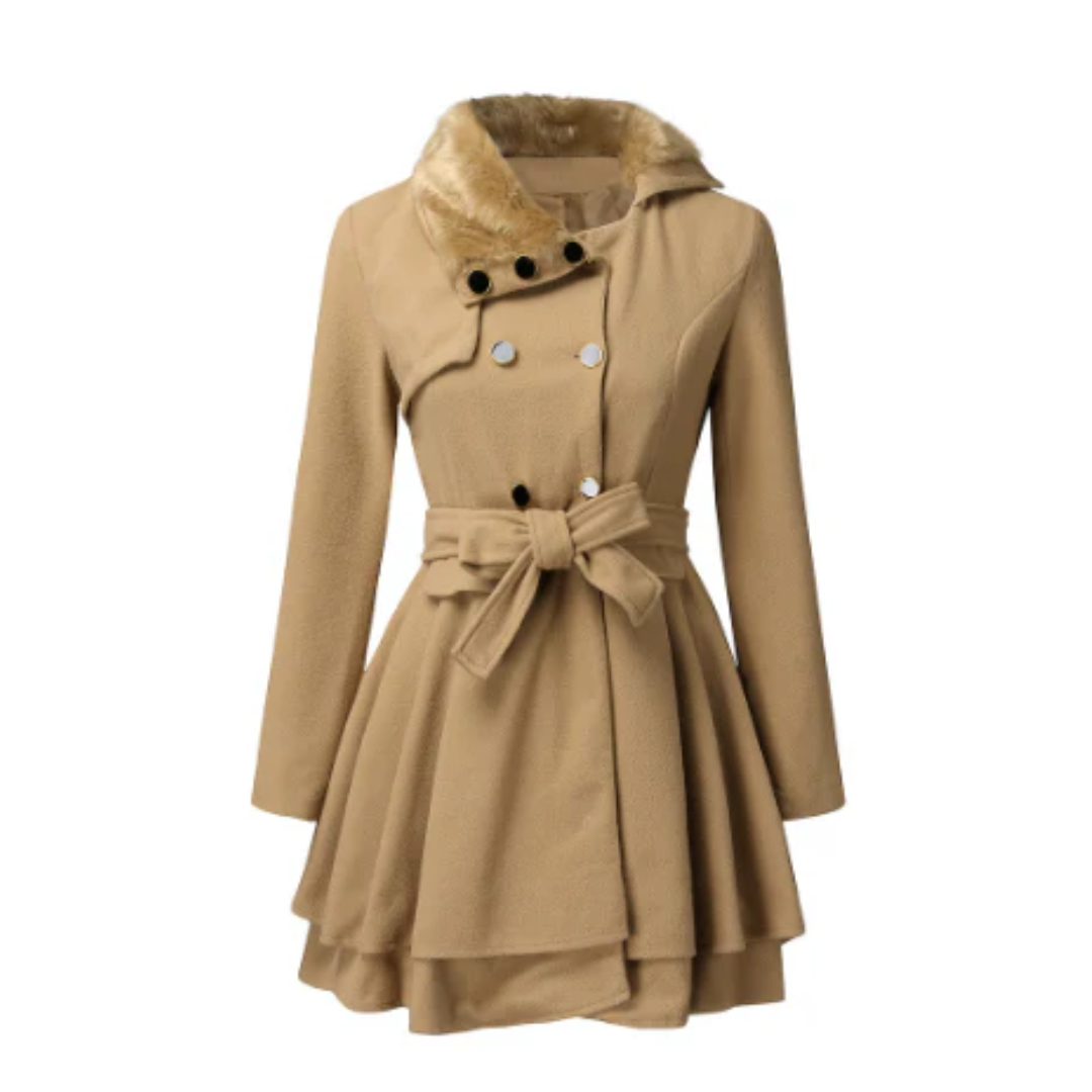 Rosgrove | Women - Stylish Belted Trench Coat - Sophisticated Style
