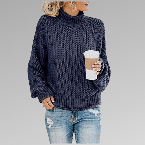 Rosgrove | Women - Knitted Jumper - Turtleneck Loose Fit