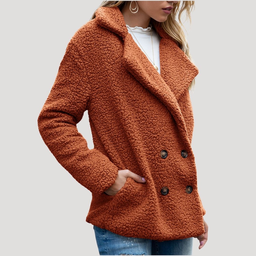 Rosgrove | Women - Double Breasted Fleece Jacket - Winter Style