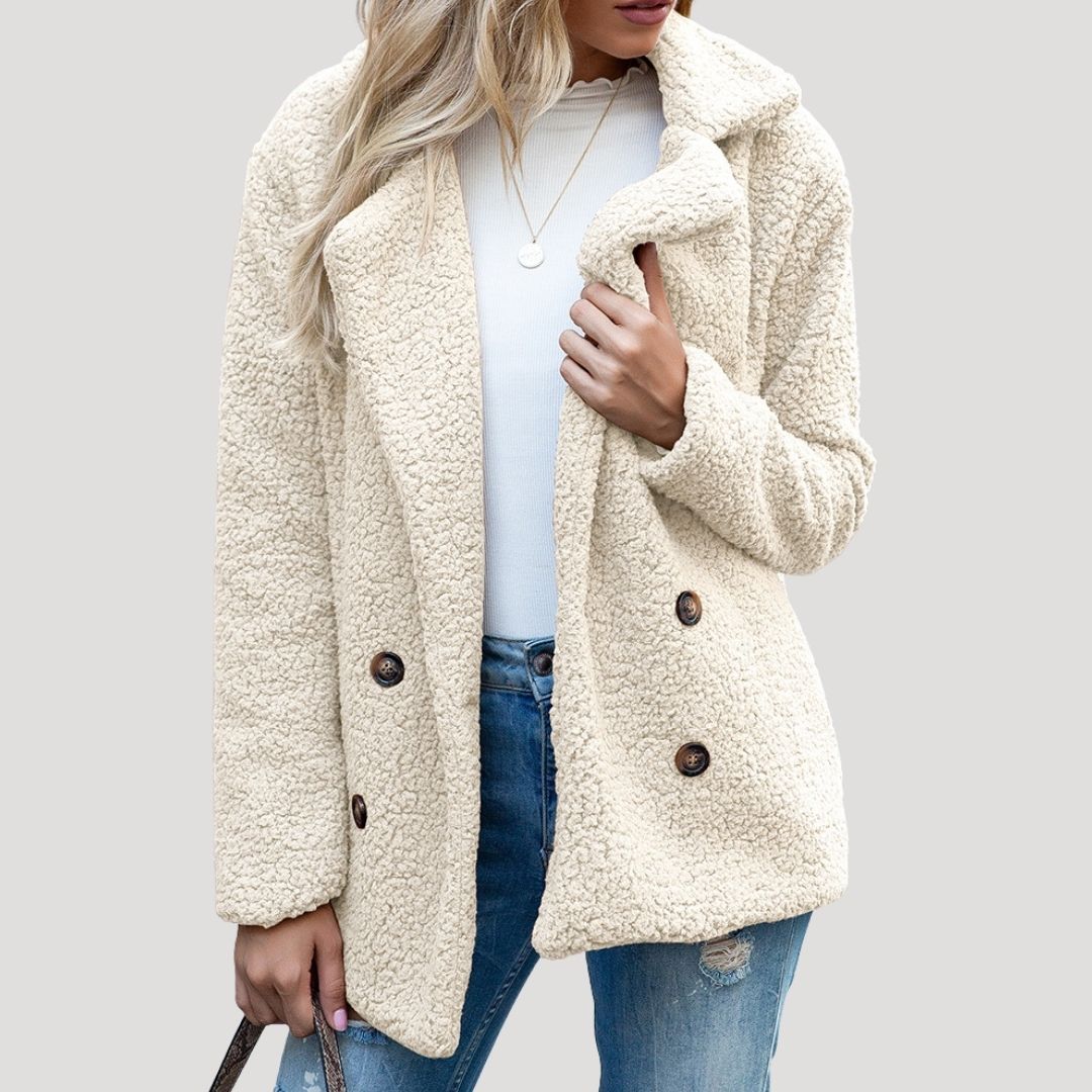 Rosgrove | Women - Double Breasted Fleece Jacket - Winter Style