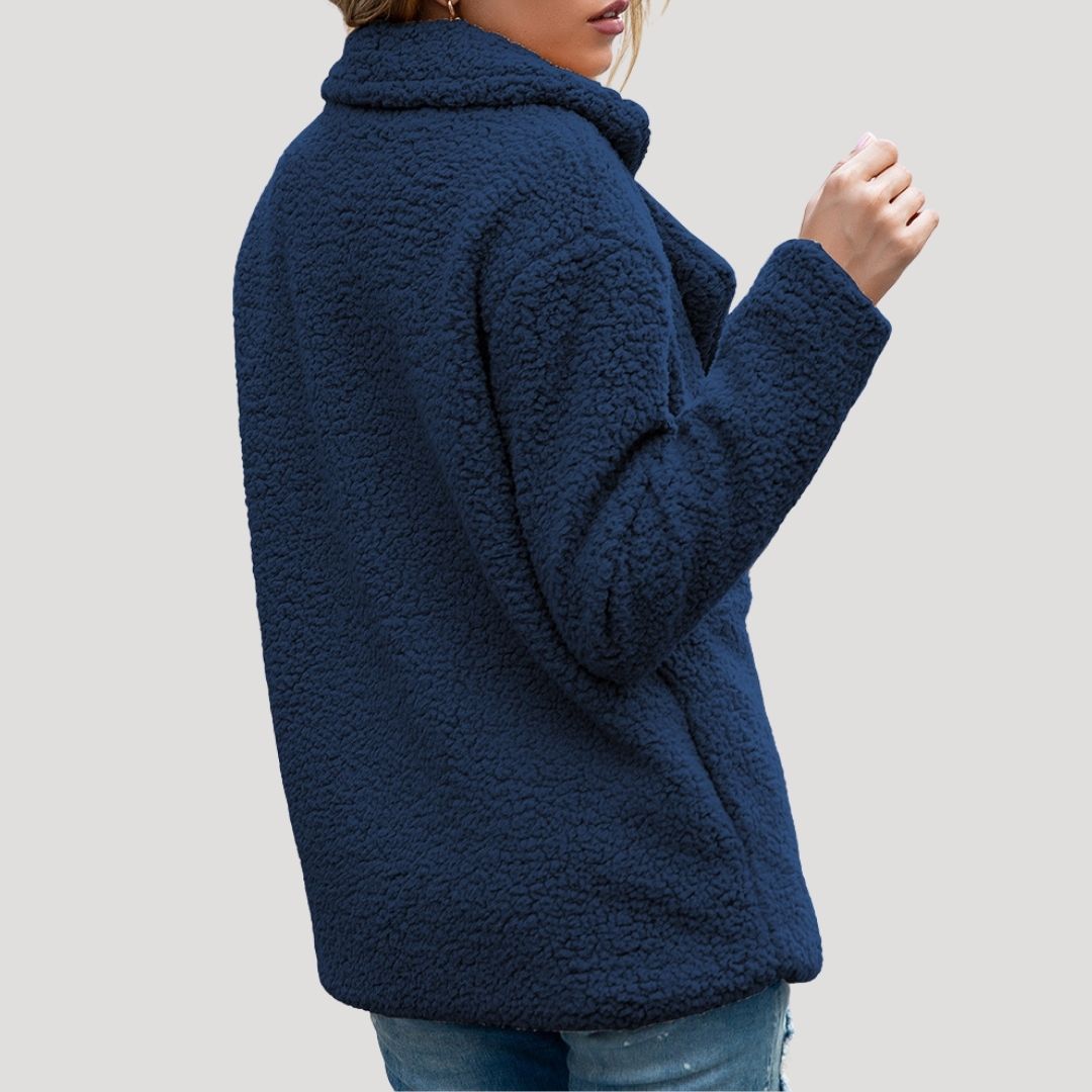 Rosgrove | Women - Double Breasted Fleece Jacket - Winter Style