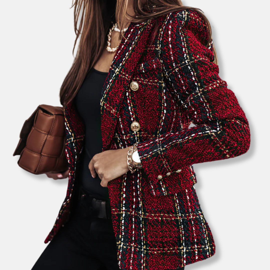 Rosgrove | Women - Check Blazer - Double-Breasted Style